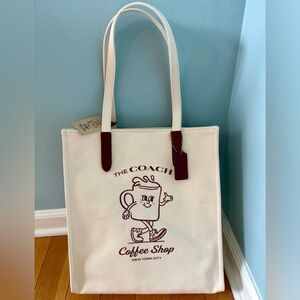 Coach Cafe Coffee Shop Tote NWT!